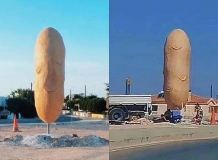 Viral η πατάτα στο Ξυλοφάγου: «Είναι ομοίωμα – Θα γίνει 4m η σπούντα»