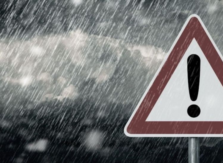 Κίτρινη προειδοποίηση για έντονες βροχές και καταιγίδες