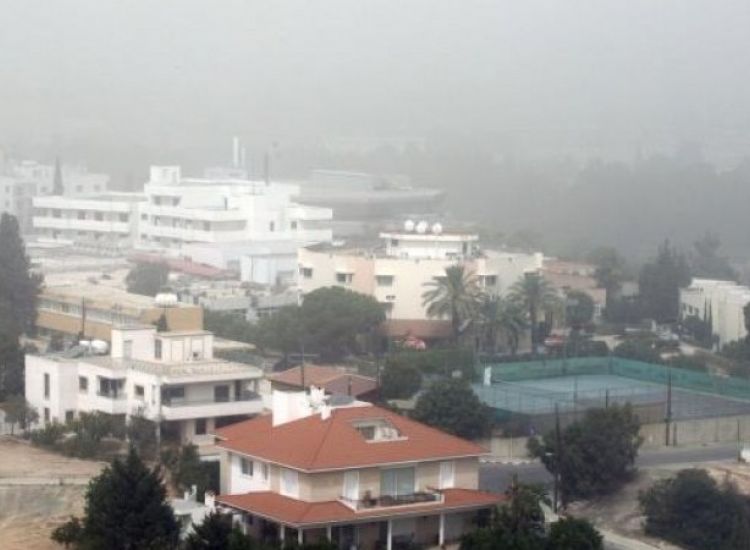Τα επίπεδα σκόνης στην ατμόσφαιρα στο Παραλίμνι