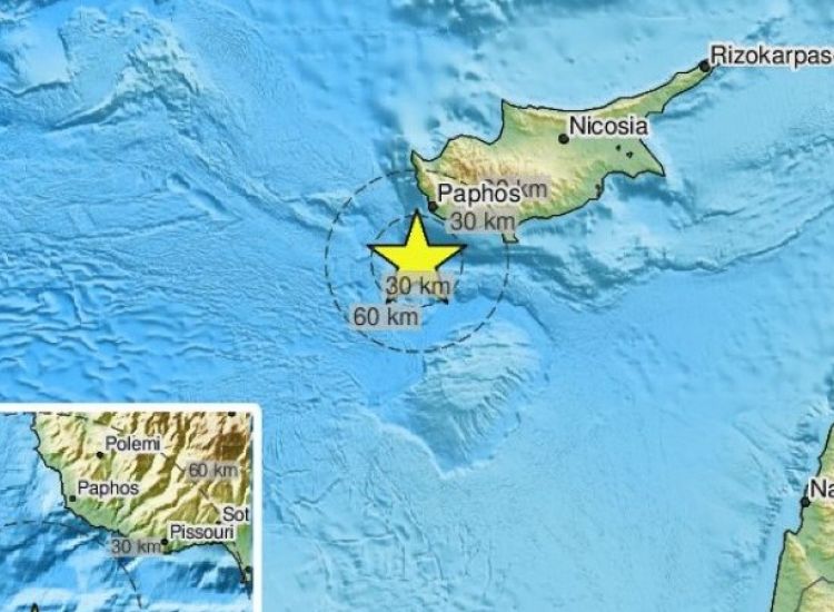 Σεισμός στην Κύπρο: Η ανακοίνωση της Γεωλογικής Επισκόπησης