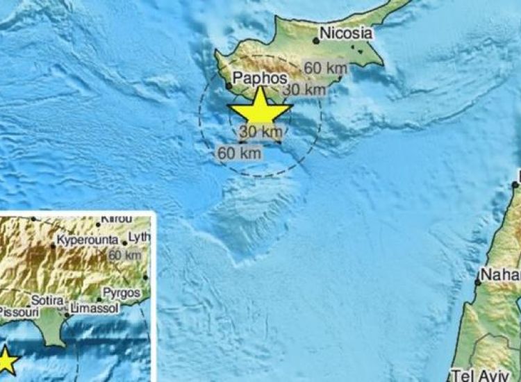 Νέα σεισμική δόνηση στην Κύπρο